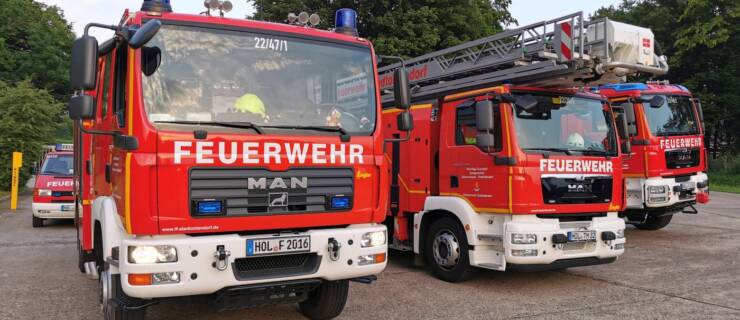 Auslösung der automatischen Brandmeldeanlage in einem Industriebetrieb