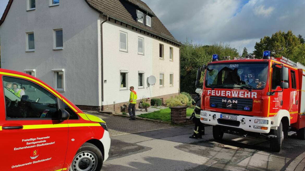 Vermeintlicher Gasgeruch führt zu Feuerwehreinsatz in Stadtoldendorf