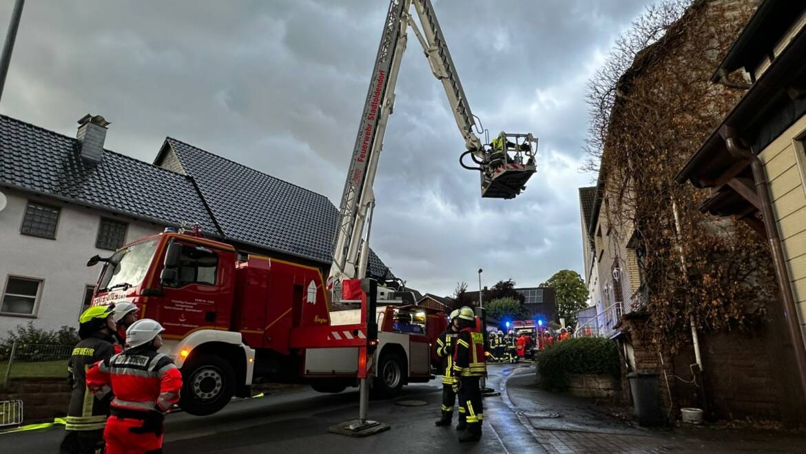 Feuer an Wohhaus: Nachbarschaftliche Hilfe in Golmbach