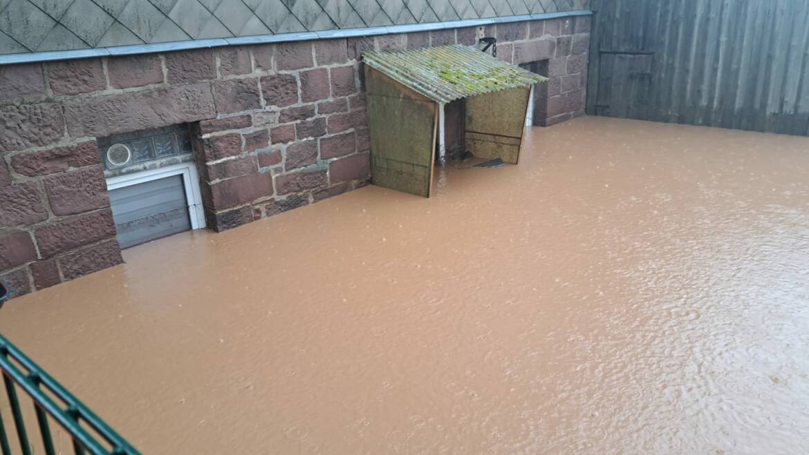 Unwetter über der Samtgemeinde Eschershausen-Stadtoldendorf. Ortschaft Lenne schwer getroffen