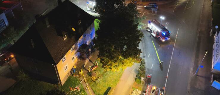 Wohnungsbrand und zwei Personen im Gebäude. Letzte Zugübung 2024 in Stadtoldendorf