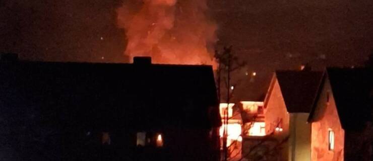 Zwei Verletzte nach Vollbrand einer Gartenhütte in einem Wohngebiet