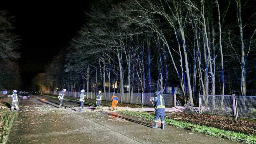 Sturmtief „Telse“ sorgt für Sturmeinsätze der Ortsfeuerwehr Stadtoldendorf