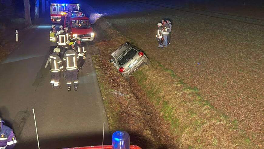 Verkehrsunfall zwischen Merxhausen und Hellental.