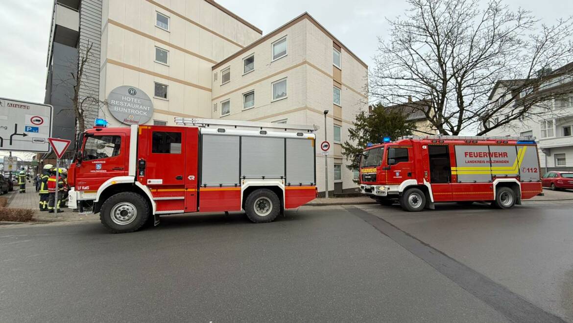 Sicherstellung des Brandschutzes in der Stadt Holzminden nach Großbrand in Innenstadt