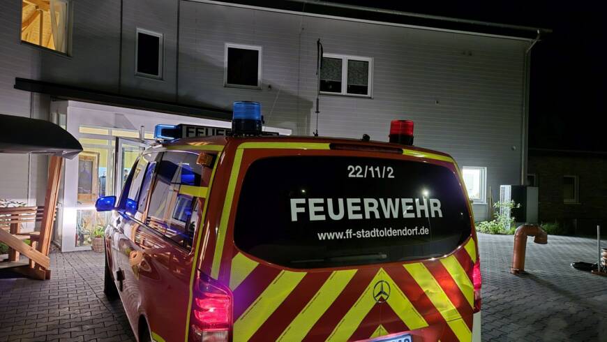 Feuer in Einrichtung: Kontrolle mit Wärmebildkamera