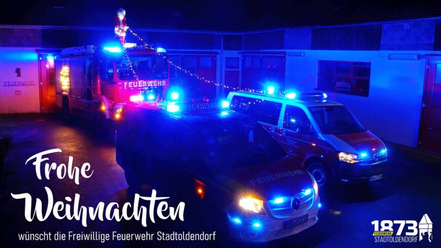 Frohe Weihnachten wünscht die Freiwillige Feuerwehr Stadtoldendorf