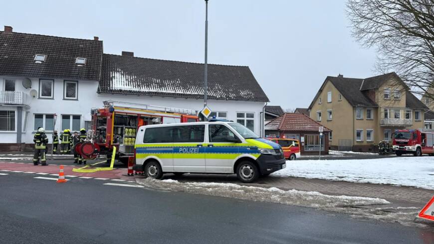 Unkontrollierter Gasaustritt nach Beschädigung der Gasleitung