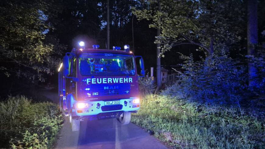 Vandalismus sorgt für Feuerwehreinsatz auf dem Waldspielplatz in Stadtoldendorf