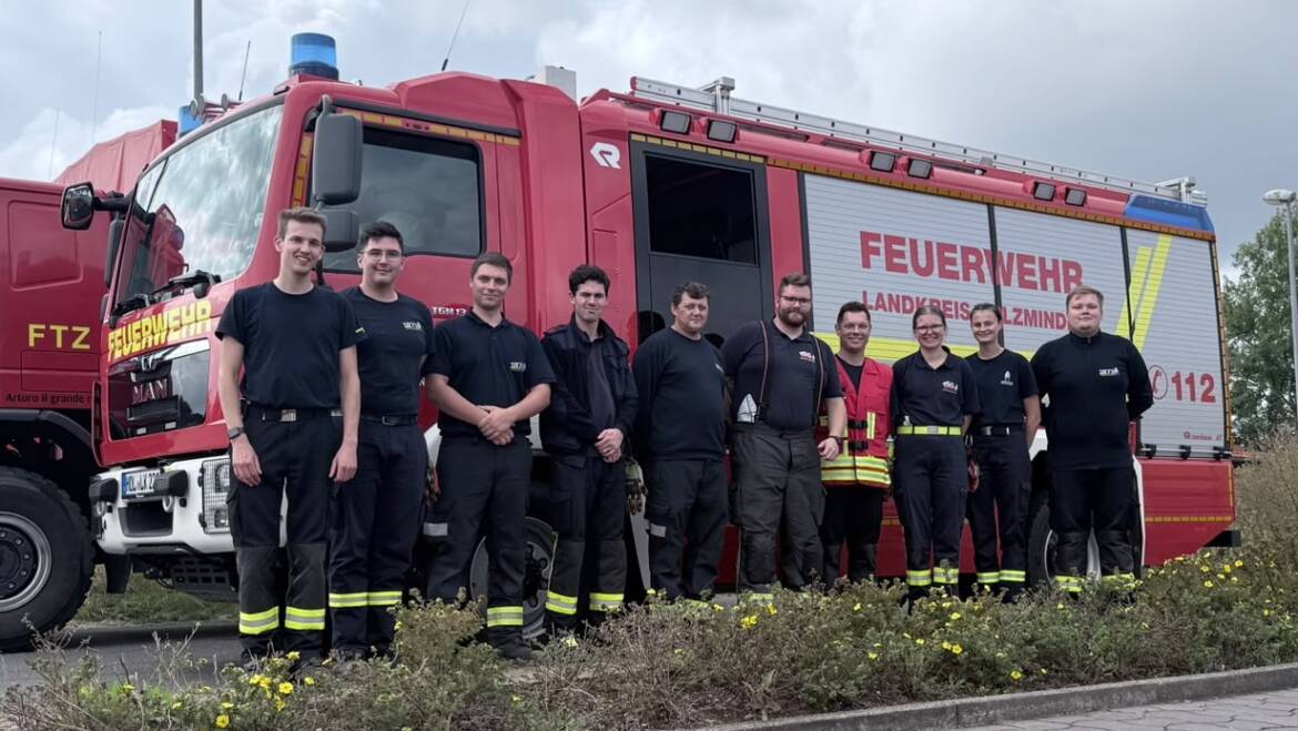 Einsatz der Kreisfeuerwehrbereitschaft im Nachbarlandkreis zur Übung
